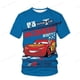 thumbnail image 1 of Disney Baby Boy dibujos animados 3D impresión Pixar Cars Lightning McQueen niños camisetas de manga corta chica Top Tee ropa chico disfraz 110 heqiyong CONDUJO, 1 of 2