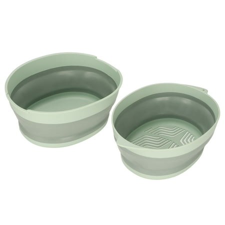 

Double Layer Colander Separate Design Double Layer Drain Basket Plastic For Kitchen Green Large