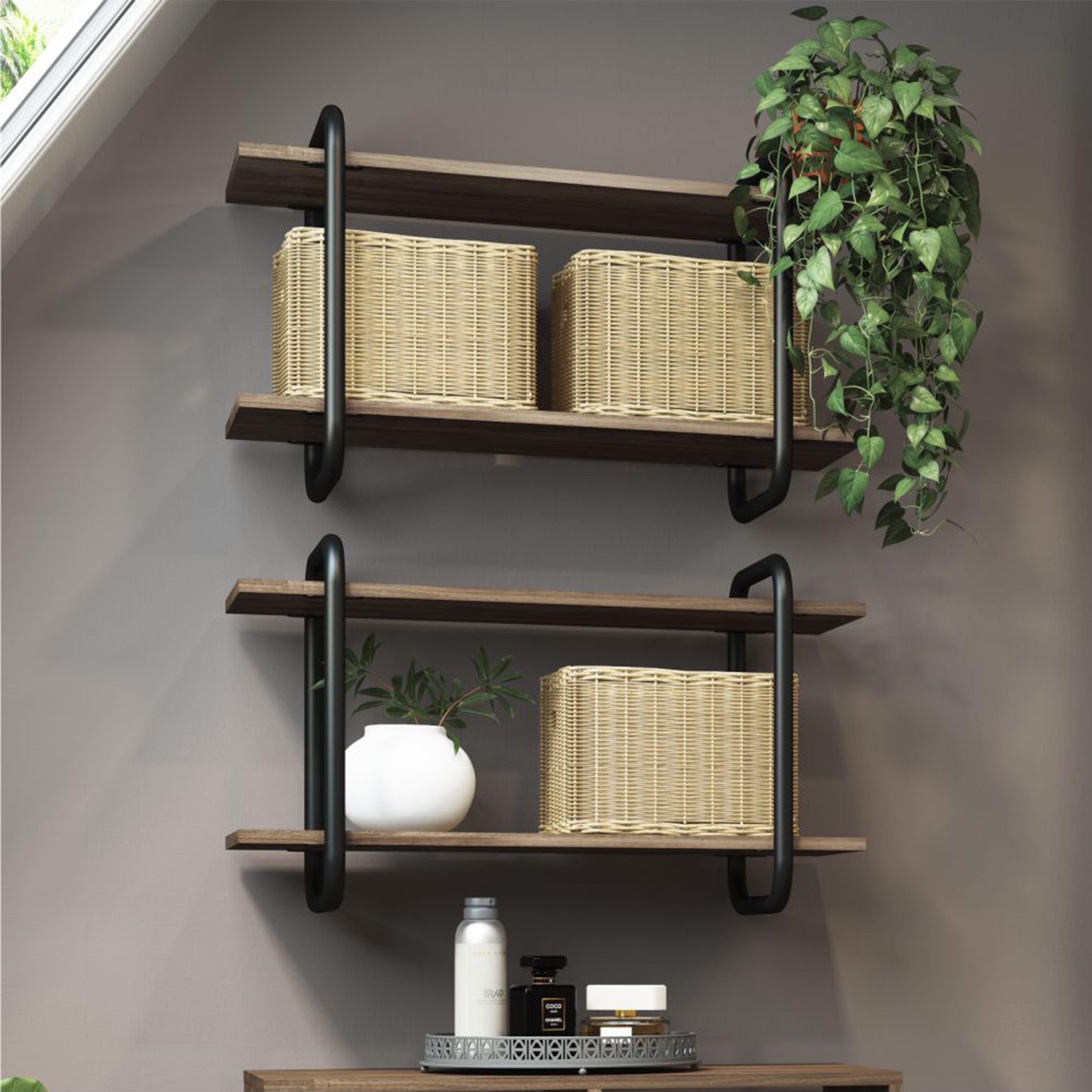 Techni Mobili, Allure Collection - Modern Floating Wall Shelves