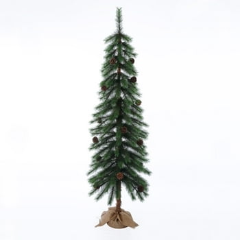 Holiday Time 6-Foot Artificial Christmas Parsons Pine, with Burlap Base