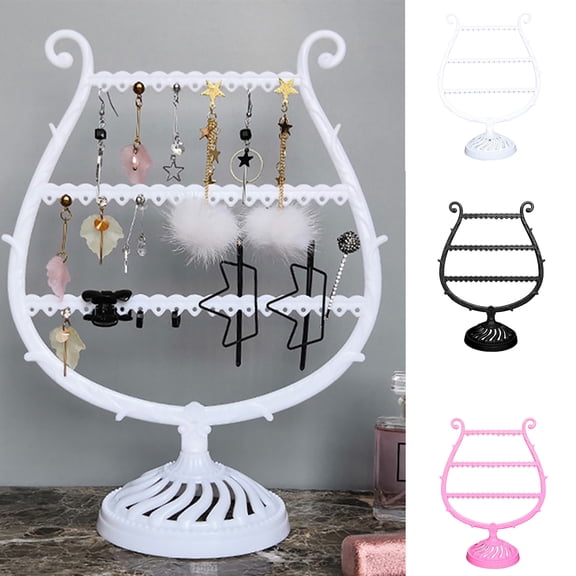 D-GROEE Earrings PP Antler Tree Shape Jewelry Earring Rack Holder Stand for Bedroom