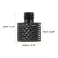 thumbnail image 2 of Uxcell Mic Stand Adapter 1/4 Female x M8 Male Camera Screw Thread Adapter for Microphone Tripod Stand Black 2 Pack, 2 of 6