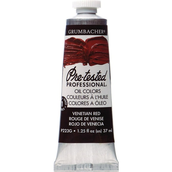 Grumbacher Pre-Tested Oil Color, 37ml Tube, Venetian Red