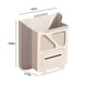 thumbnail image 3 of Cubo de basura plegable de montaje en pared, ahorro de espacio, multiusos, alta capacidad de carga, gris, 3 of 6