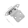 thumbnail image 6 of GAXIRE Self-Closing Cabinet Door Hinges Flush Mount for Quiet Smooth Closing Kitchen Cabinet Hardware and Easy to Install, 6 of 8