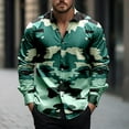thumbnail image 2 of QATAINLAV Hawaiian Shirts for Men Long Sleeve Button Down Tee Tops Fashion Camouflage Print Work Shirt 2025 Vacation Outfits Camouflage XXL Ofertas Relampago de Hoy, 2 of 6