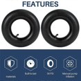 thumbnail image 5 of 2 PCS 4.10/3.50-4 Inch Inner Tube Tire for Hand Truck, Dolly, Hand Cart, Lawn Mower,4.10-4 Replaceme, 5 of 5