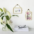 thumbnail image 2 of 4Pcs Double Glass Frame for Pressed Flowers, 2x3 inch Picture Frame Mini Brass Wall Hanging Photo Frame Floating Frame with Chain for Plant Specimen Artwork Display Home(Gold), 2 of 6