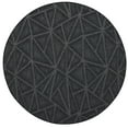 thumbnail image 1 of Furnish My Place Indoor Floor Rug - 5 ft. Round, Dark Gray, Geometrical Print, Customized Area Rug for Bedrooms, Hallways, Living Rooms, 1 of 5