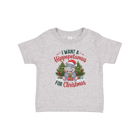 Inktastic I Want a Hippopotamus for Christmas Boys or Girls Baby T-Shirt
