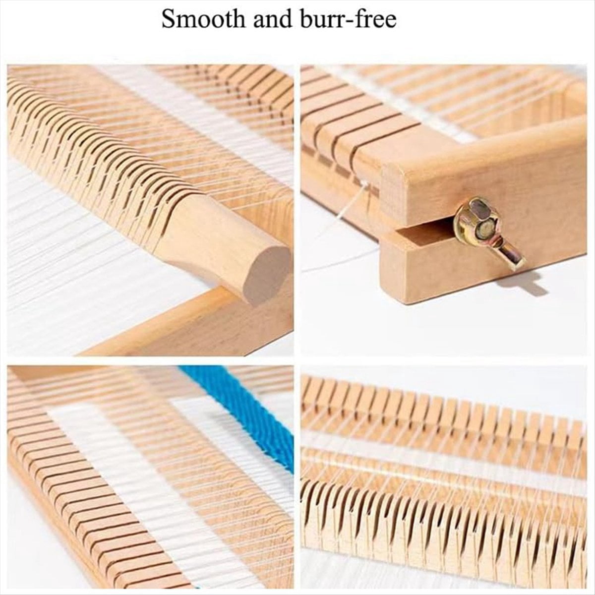 Weaving- Kit, 15.6 Inch H X 9.85 Inch W Wooden Tapestry Looms, DIY Hand-Knitting Weaving Machine