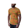 thumbnail image 2 of Washoge Kente African Print Round Neck T-Shirt, 2 of 2