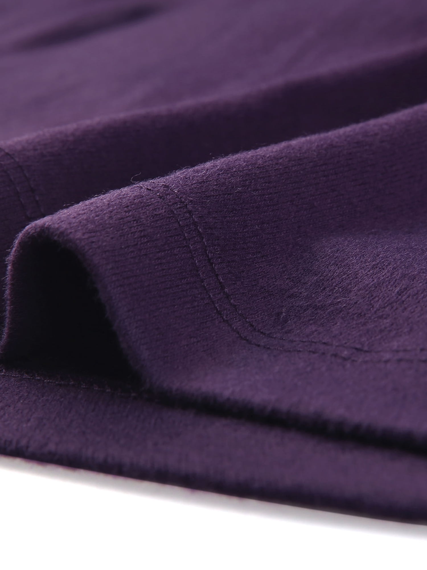 DARING DIVA V Neck Knitted Buttons Decor Ruched Blouse Top 2XL Purple
