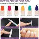 thumbnail image 5 of Limas de uñas de doble cara de vidrio colorido, tira profesional transparente degradado de cristal pulido, suministros de herramientas de manicura DIY, 1 Uds., 5 of 5