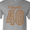 thumbnail image 4 of Inktastic Chapter 40 Fortieth Birthday Leopard Print T-Shirt, 4 of 5