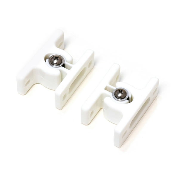 Red Hound Auto 2 Adjustable Door Holders White Nylon Retainer Catch Assembly for Sliding or Hinged Doors RV Truck Trailer Motorhome 2-5/8 and 2-1/2 Inches Long Complete Set
