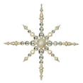 thumbnail image 1 of Vickerman 43" Champagne 3-Finish Snowflake Christmas Ornament, 1 of 2