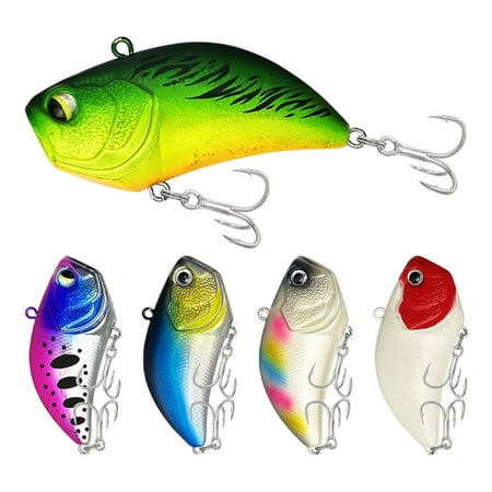 5Pcs Sinking Rattle Minnow Lipless Crankbait Trolling Pesca Vibrating Bait