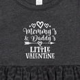 thumbnail image 4 of Inktastic Mommy and Daddy Little Valentine Girls Baby Dress, 4 of 5