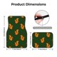 thumbnail image 5 of Balery Bold Squirrel Silhouettes Juego de 4 Alfombrillas para Auto, Revestimientos de Caucho Resistente, Diseño Antideslizante, 5 of 7