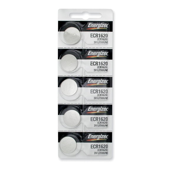 Energizer CR1620 Lithium Battery, Card of 5