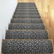 thumbnail image 4 of 1 pieza de peldaños de escalera de alfombra antideslizante marrón de 20*76 cm, manijas antimovimiento y peldaños de alfombra de belleza son seguros, 4 of 5