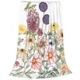 thumbnail image 2 of Honeii Autumn Garden Print Fleece Blanket - Throw Blanket for Bed, Sofa, Couch, Camping, and Travel , Microplush Ultra Soft Warm Blanket-80"x60", 2 of 7