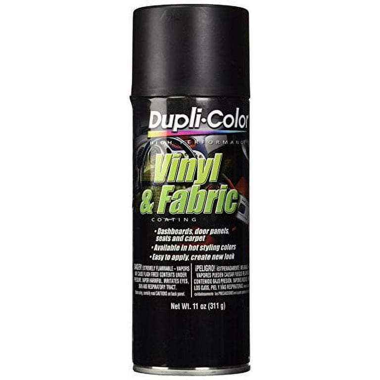 Dupli-Color Flat Black Vinyl & Fabric Spray Paint 11oz
