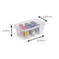 thumbnail image 2 of Contenedores de almacenamiento Rubbermaid Cleverstore de 6 litros con tapas con cierre, paquete de 12, 2 of 8