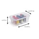 thumbnail image 2 of Contenedores de almacenamiento Rubbermaid Cleverstore de 6 litros con tapas con cierre, paquete de 12, 2 of 8