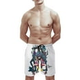 thumbnail image 6 of Gorillaz Men's Swim Trunks Board Shorts Drawstring Elastic Waist Quick Dry Swimsuits Beach Shorts with Pockets XL, 6 of 8