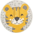 thumbnail image 5 of Unique Loom Whimsy Kids Collection Area Rug - Billy (3' 3" Round Gray/Black) Perfect For Kids Bed Room/Nursery Room/Living Room/Class Room/Play Room, 5 of 5