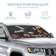 thumbnail image 3 of Kdxio Butterfly with Fowers Print Windshield Sun Shade, Foldable Sun Blocker for Car,Truck,SUV Automotive Interior Sun Protection,Reflective Shade for Front Windshield(Small), 3 of 7