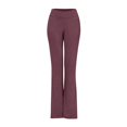 thumbnail image 3 of yunLCZ Women's Palazzo Pants Women Casual Spring And Summer Yoga Pants With Pockets Outdoor Straight Leg Dance Pants Women's Body Pants Flared Loose Straight Leg Sportswear Hi Work Clothes for Office, 3 of 7