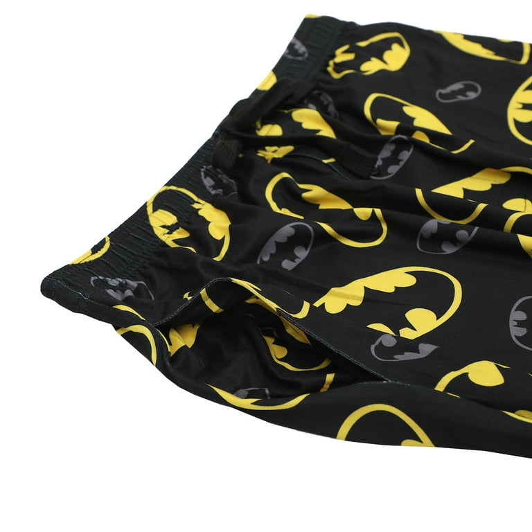 Bioworld Men's Batman Black Sleep Pants, XXL, Polyester Spandex