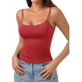 thumbnail image 2 of PINKMSTYLE Débardeurs Basiques pour Femmes à Encolure Dégagée Doublée Débardeurs Ajustables d'Été Sans Manches, 2 of 7