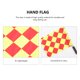 thumbnail image 5 of Bandera de mano con mango de plástico Mini bandera con tela impermeable para fútbol Judge Small Suqre Pattern FRCOLOR Hogar1938419, 5 of 7