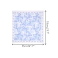 thumbnail image 3 of INSPIRE CHIC Women's Bowknot Printed Blended Cotton Scarves, 21.7" Small Square Gauze Headscarf Neckerchief 21.7x21.7" Blue, 3 of 6