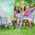 thumbnail image 6 of 600D Oxford Camping Chair Portable Foldable Chair Supports 220 lbs for Picnic, Fishing, Backpacking Deer and Pine Trees Pattern, 6 of 8