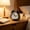 Black, variant on Tuscom Green Triangle Silent Analog Alarm Clock, Quiet Sweep Non-Ticking Bedside Clock with Loud Clear Ring Wake-Up, Ideal for Heavy Sleepers, Desk Office Dorm Decor