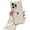Cyan, variant on Cute Cat Shape Ear Phone Case for iPhone (White,iPhone 15)
