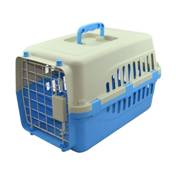 Transportadora Puerta Metálica Sunny Spc-400 Perro Azul