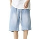 thumbnail image 4 of Pantalones cortos Cagnkofi para hombre, estilo casual de verano, de mezclilla, holgados, estilo Y2K, moda urbana., 4 of 6
