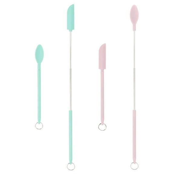 Toyvian Silicone Sauce Scraper and Set for Kitchen Baking and Cooking, Multipurpose Utensil in Various Colors