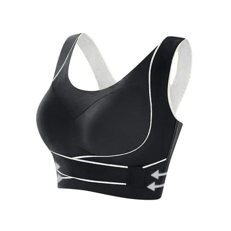 Bigersell Wireless Bra for Women Clearance Lace Bralette Comfortable Bras for Women Balconette Bra Style R-641 Tops Bras Sports Bras Ladies Pullover Bra Hook & Eye Bra Closure Black L