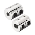 thumbnail image 3 of 6mm to 6.35mm Shaft Coupling 25mmx20mm Coupler Aluminum Alloy Joint Motor, 2 Pack, 3 of 6
