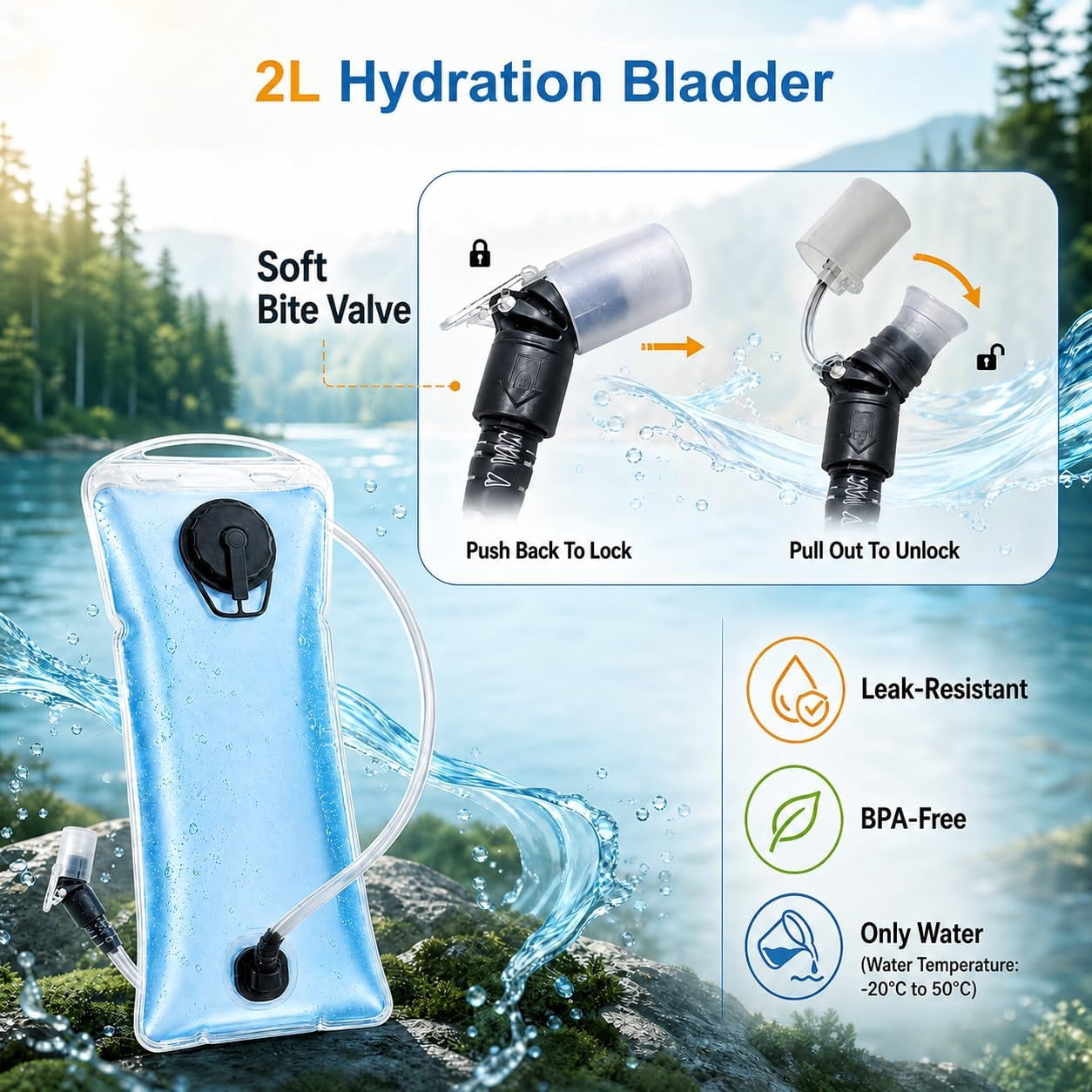 Cooling Hydration Vest with 2L BPA-Free Water Bladder, Running Vest with 3 Removable Cooling Packs, Lightweight Outdoor Hydration Pack for Hot Weather, Hiking, Cycling, Training