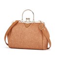 thumbnail image 1 of Bolsa de mensajero de encaje con cierre de beso para dama europea para vacaciones (naranja) Tmvgtek Para estrenar, 1 of 3