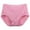 Pink-a, variant on Mrat Women's Boy Short Panties Women's Solid Lace Briefs Plus Size High Waist Leak Proof Cotton Crotch Shorts Underwear Panties Womens Cotton Underwear S-150 Purple XXL