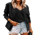 thumbnail image 1 of Womens Suit Coat Jacket Open Front Long Sleeve Work Office Blazer, 1 of 3